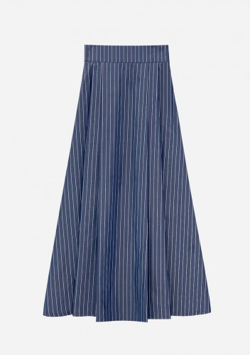 Maxi soft striped skirt