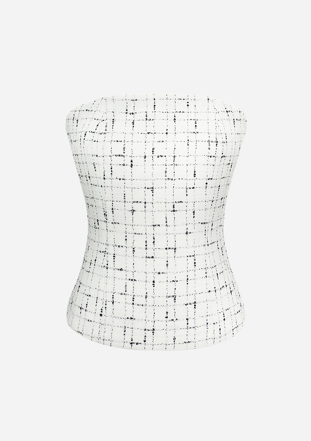 23SS coco classic tweed top
